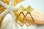 Kaia Earrings - Orange Diamond