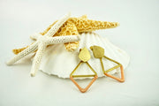 Kaia Earrings - Orange Diamond