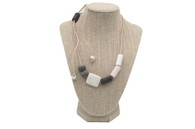 Miami Carnival Glass Neutral Necklace