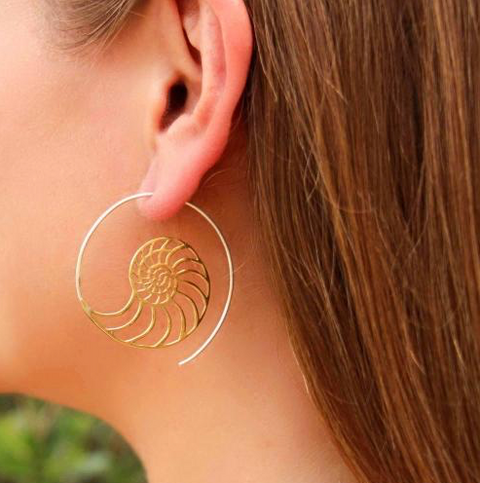 Naughty Nautilus Earrings