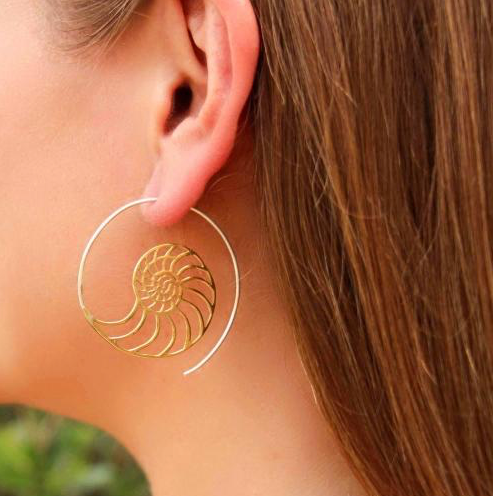 Naughty Nautilus Earrings