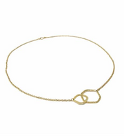 Brass Infinity Loop Necklace