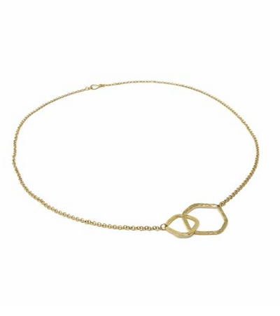 Brass Infinity Loop Necklace