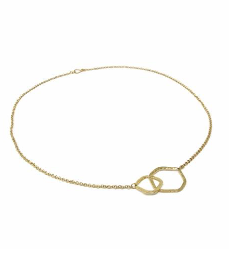 Brass Infinity Loop Necklace