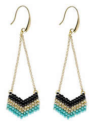 GO JAGS Beaded Earrings