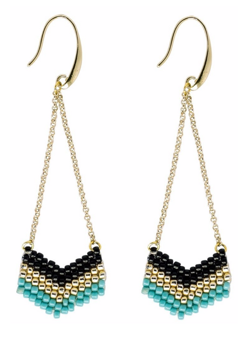 GO JAGS Beaded Earrings