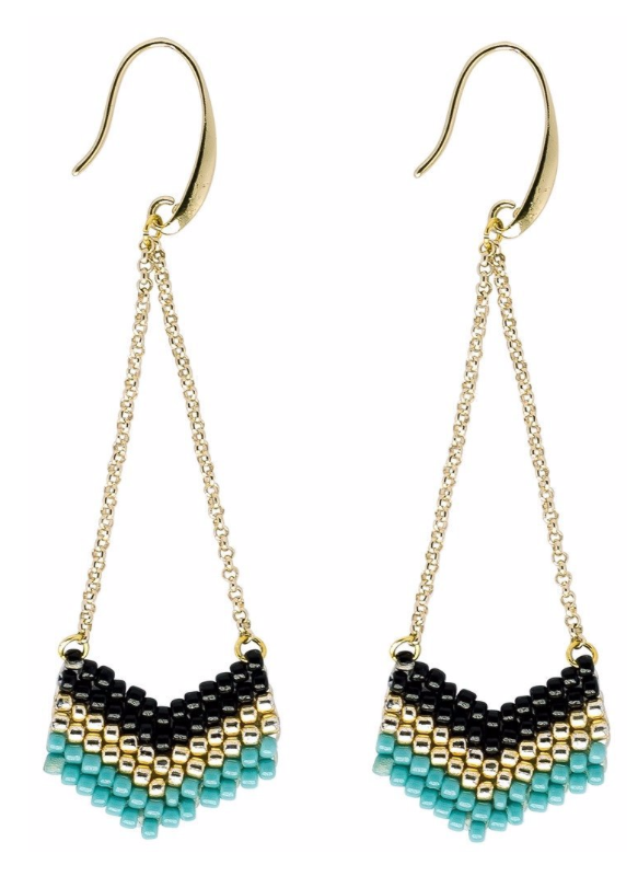 GO JAGS Beaded Earrings
