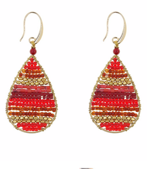 Rockledge Red Earrings