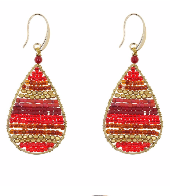 Rockledge Red Earrings