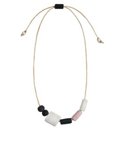 Miami Carnival Glass Neutral Necklace