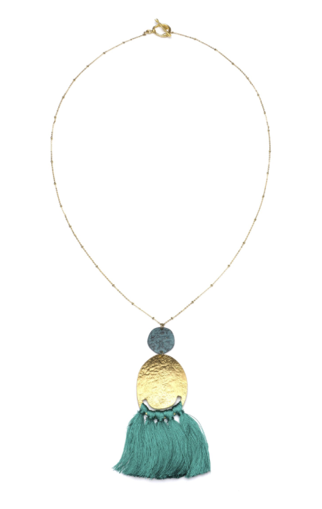Pirate Booty Teal Necklace