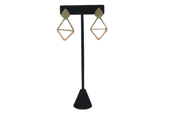 Kaia Earrings - Orange Diamond